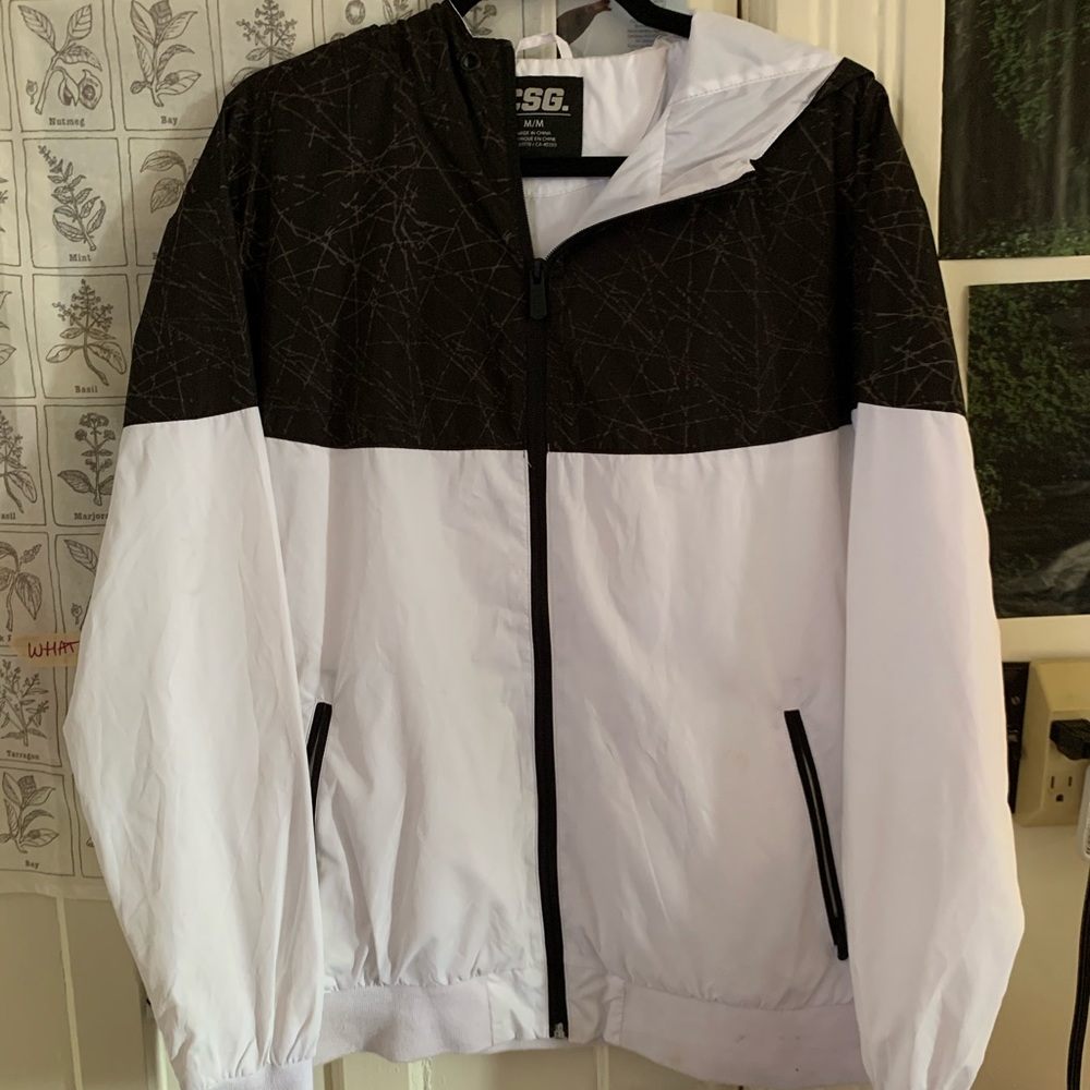 light reflective windbreaker